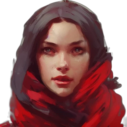 face, mask, fantasy art, oil painting transparent PNG cut-out