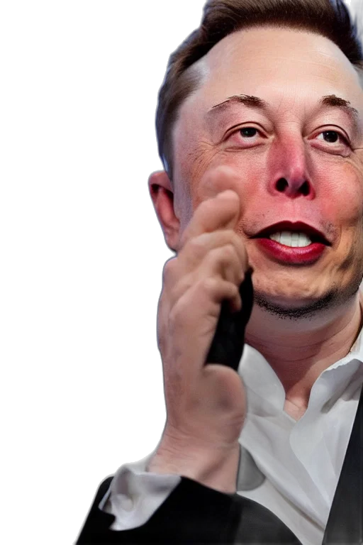 robot, face, bald, elon transparent PNG cut-out