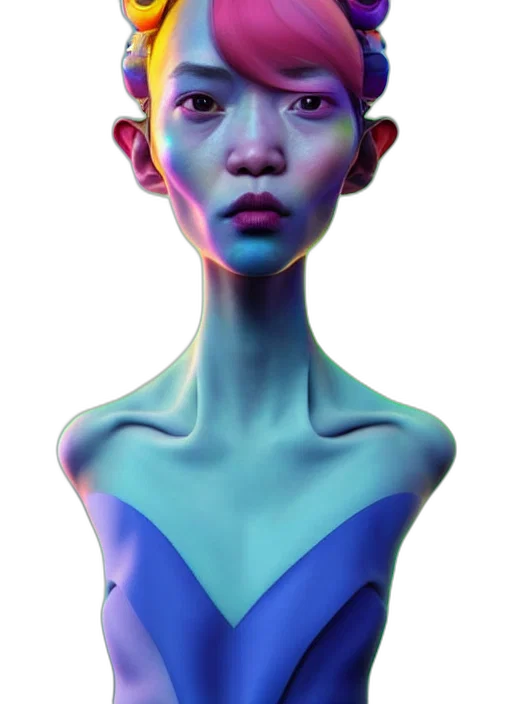 face, mask, robot, creature transparent PNG cut-out