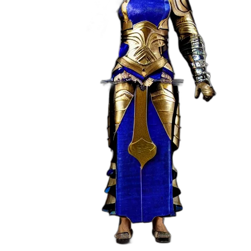 dress, sword, staff, concept art transparent PNG cut-out