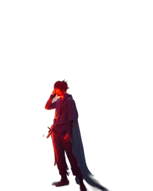 jacket, staff, umbrella, weapon transparent PNG cut-out