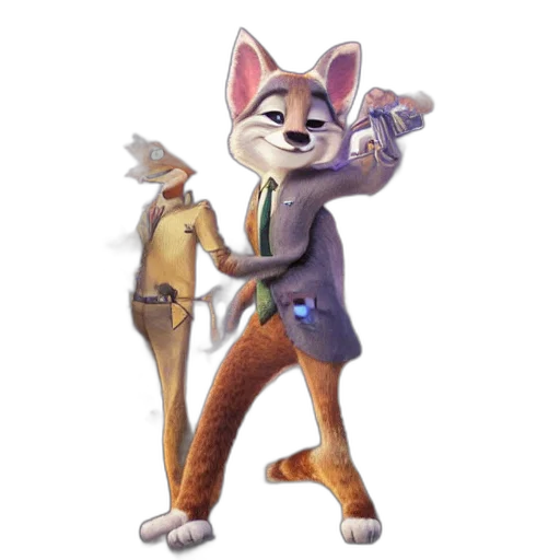 staff, animal, jacket, weapon transparent PNG cut-out