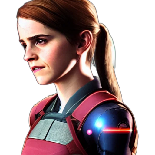 face, robot, concept art, photorealistic transparent PNG cut-out