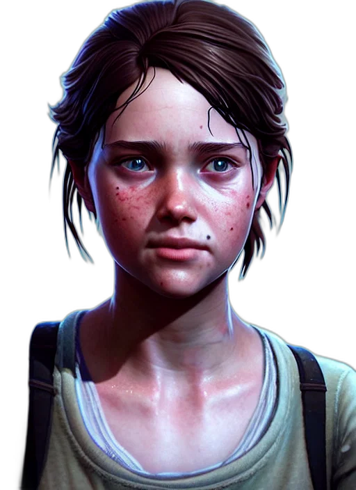 face, weapon, concept art, photorealistic transparent PNG cut-out