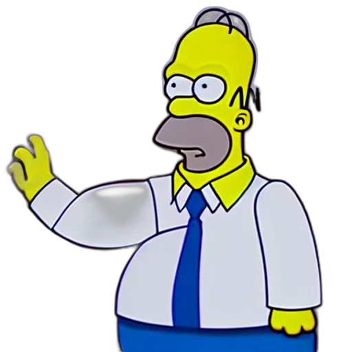 staff, cartoon, homer, simpson transparent PNG cut-out