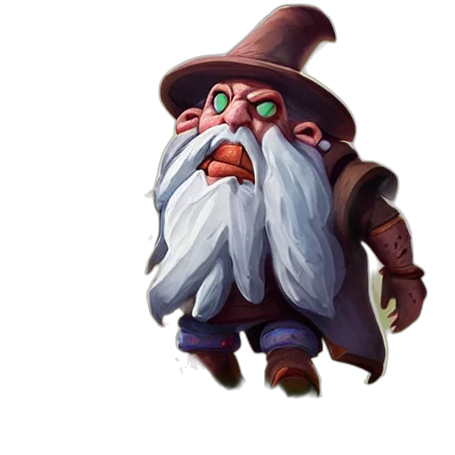 staff, hat, face, creature transparent PNG cut-out