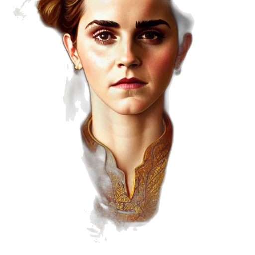face, crown, jewelry, staff transparent PNG cut-out