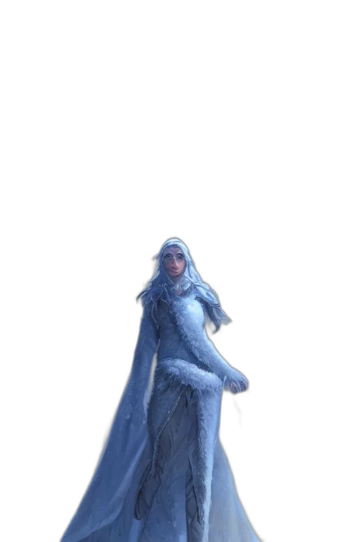 dress, staff, creature, sword transparent PNG cut-out