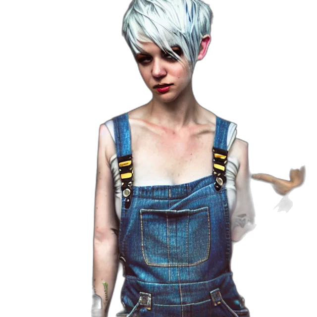 dress, staff, robot, face transparent PNG cut-out