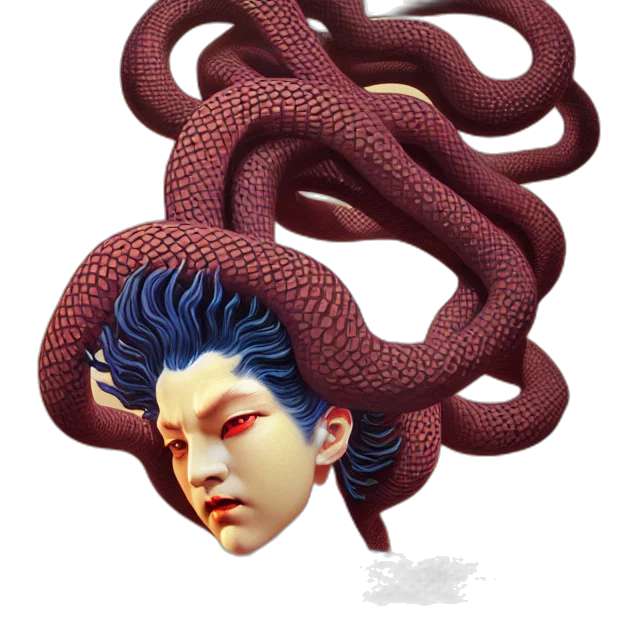creature, hair, animal, staff transparent PNG cut-out