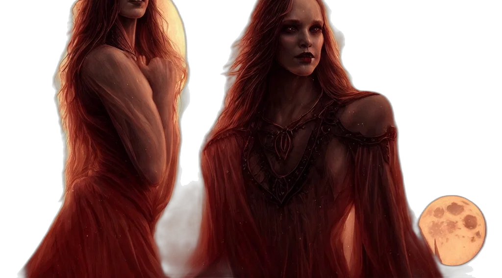 dress, fantasy art, concept art, comic book art transparent PNG cut-out