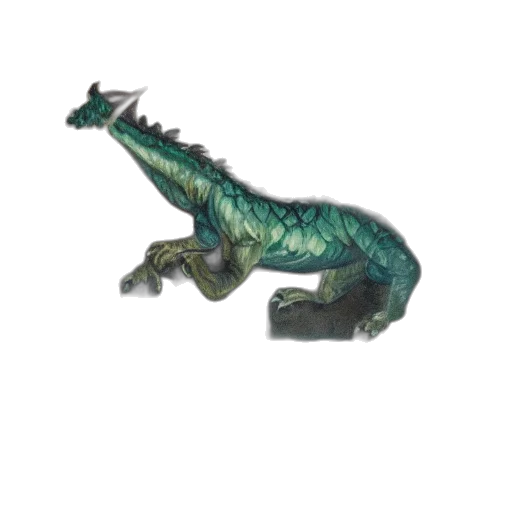 dragon, creature, animal, staff transparent PNG cut-out