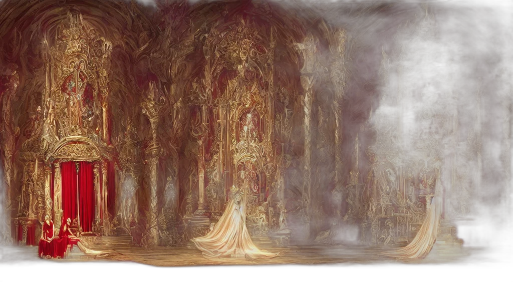 crown, dress, concept art, fantasy art transparent PNG cut-out