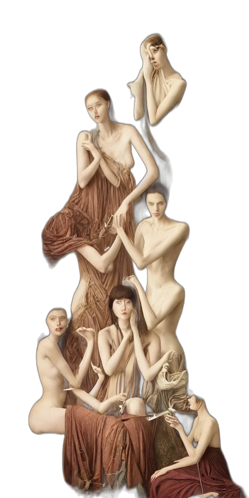 dress, jewelry, fantasy art, concept art transparent PNG cut-out