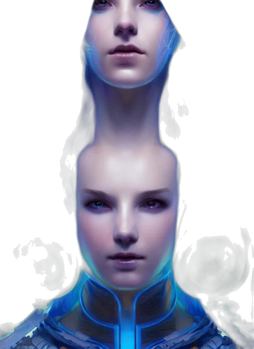 face, robot, mask, creature transparent PNG cut-out