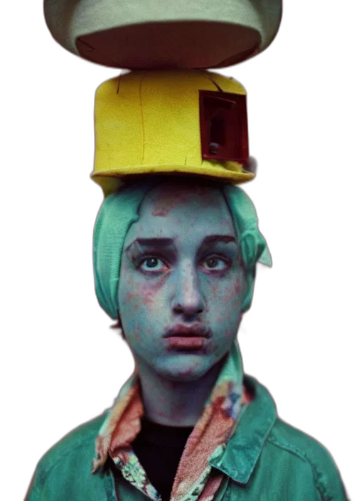 hat, face, robot, mask transparent PNG cut-out