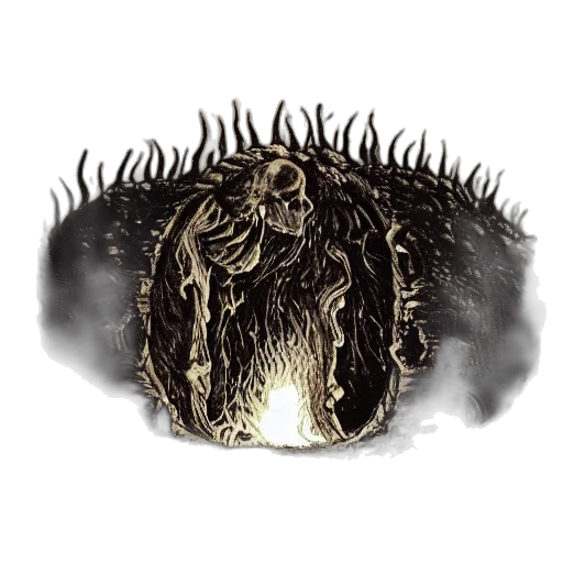 creature, dragon, mask, hair transparent PNG cut-out
