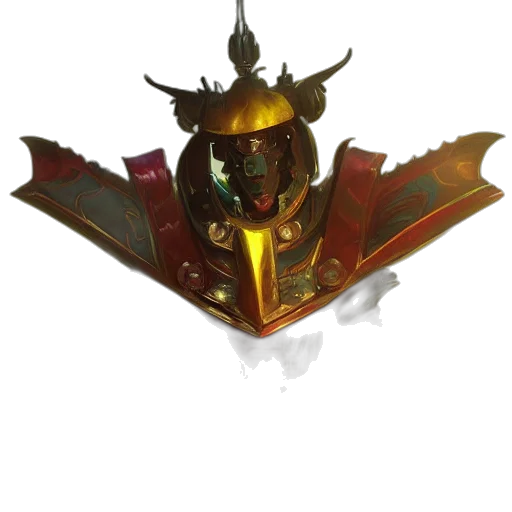 mask, crown, dragon, staff transparent PNG cut-out