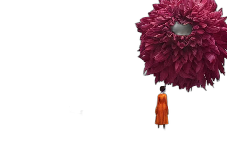 umbrella, flower, dress, jacket transparent PNG cut-out