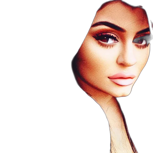 face, mask, hair, jewelry transparent PNG cut-out