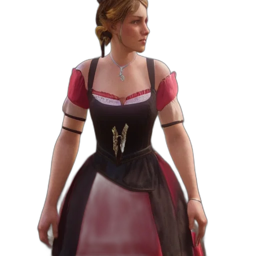 dress, staff, concept art, fantasy art transparent PNG cut-out