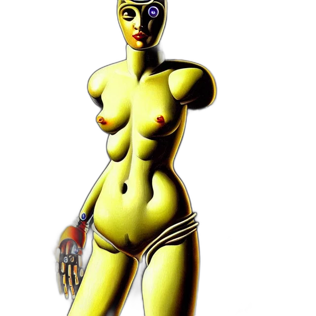 robot, jewelry, mask, dress transparent PNG cut-out