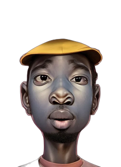 face, mask, hat, staff transparent PNG cut-out
