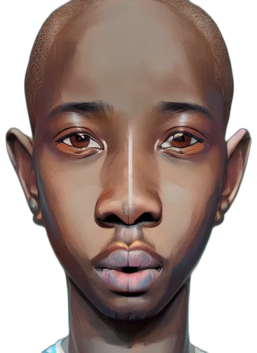 face, mask, photorealistic, concept art transparent PNG cut-out
