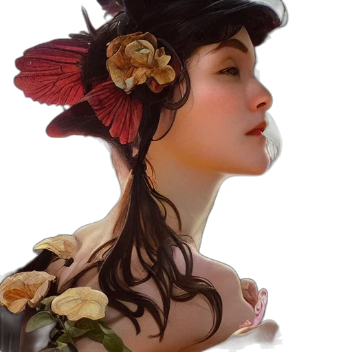 crown, dress, hat, flower transparent PNG cut-out