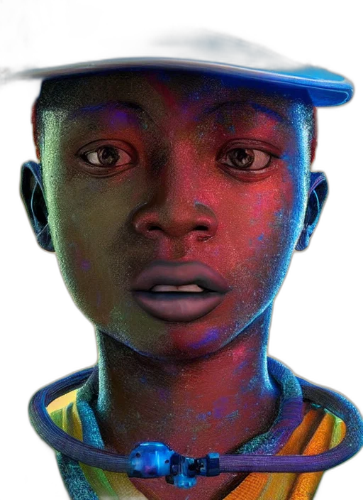 face, hat, robot, creature transparent PNG cut-out