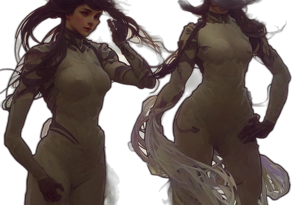 dress, creature, robot, concept art transparent PNG cut-out
