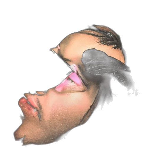 face, mask, crown, hair transparent PNG cut-out