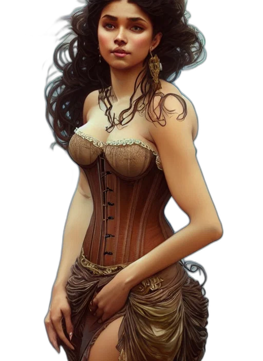 dress, jewelry, fantasy art, concept art transparent PNG cut-out