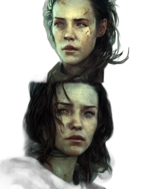 face, creature, crown, concept art transparent PNG cut-out