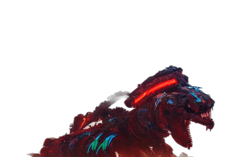 dragon, creature, hair, weapon transparent PNG cut-out