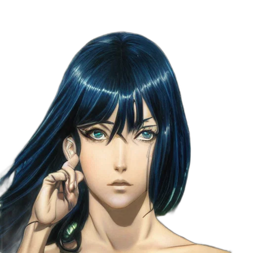 jewelry, face, mask, hair transparent PNG cut-out