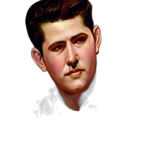 face, staff, photorealistic, oil painting transparent PNG cut-out