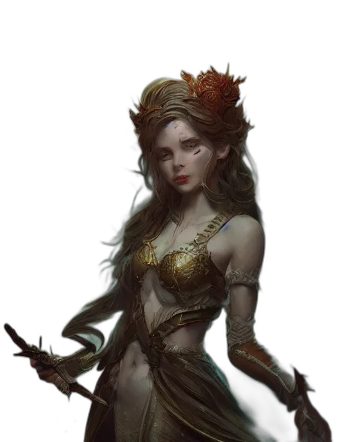 staff, crown, fantasy art, concept art transparent PNG cut-out