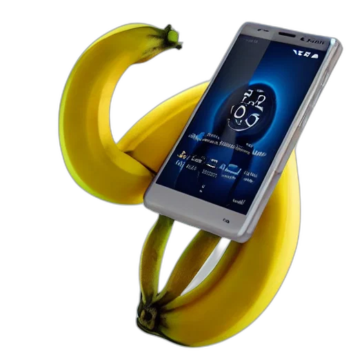 nokia, banana, phone, product transparent PNG cut-out