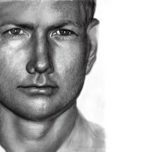 face, photorealistic, pencil sketch, concept art transparent PNG cut-out