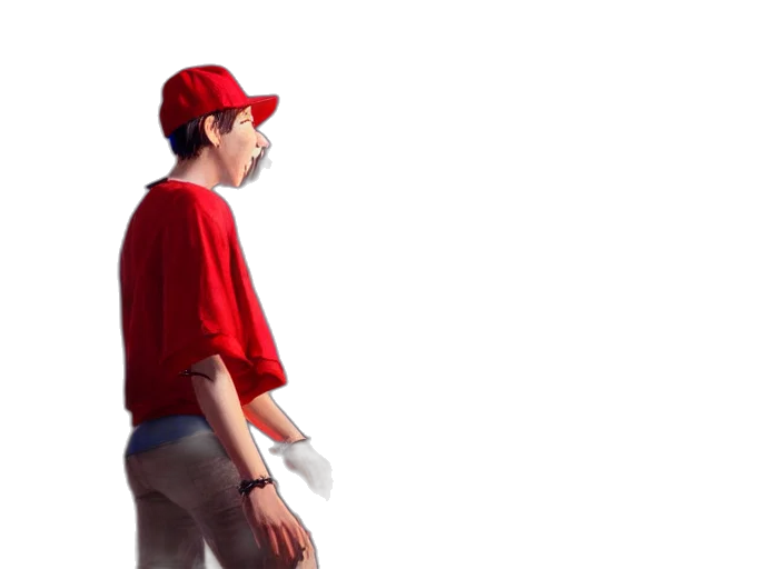 staff, hat, concept art, photorealistic transparent PNG cut-out