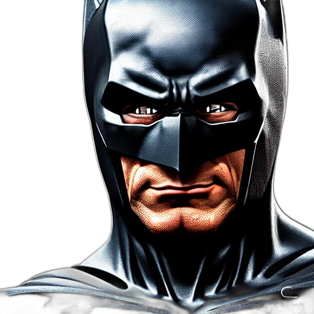 comic book art, photorealistic, concept art, batman transparent PNG cut-out