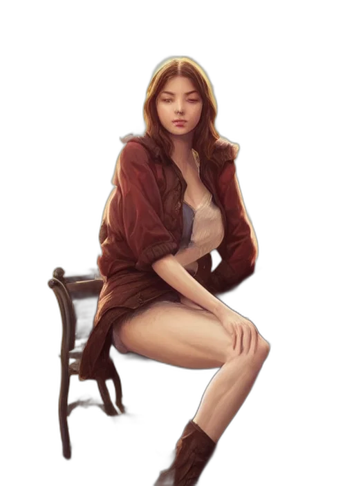 jacket, dress, face, furniture transparent PNG cut-out