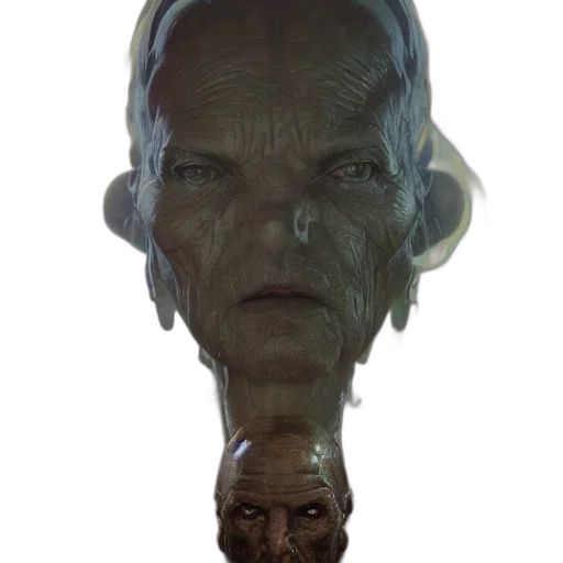 mask, face, staff, creature transparent PNG cut-out
