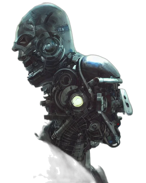 robot, mask, face, staff transparent PNG cut-out