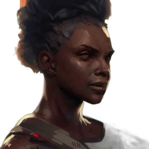face, crown, staff, creature transparent PNG cut-out