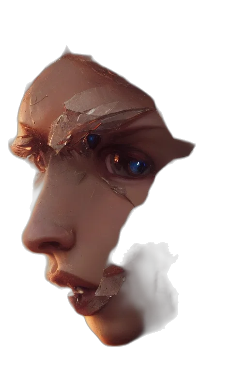 face, mask, creature, robot transparent PNG cut-out