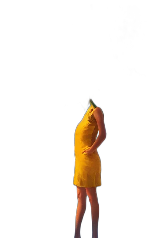 dress, staff, hat, food transparent PNG cut-out