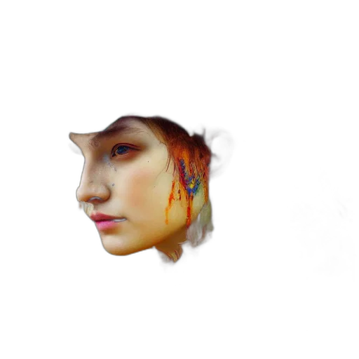 face, hat, mask, jewelry transparent PNG cut-out
