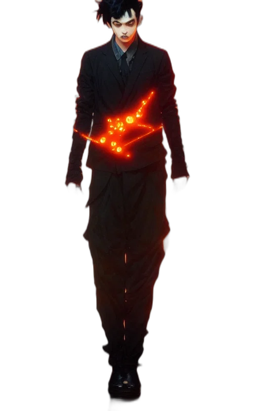 jacket, staff, dress, mask transparent PNG cut-out